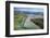 Hoopers Inlet and farmland, Otago Peninsula, Dunedin, South Island, New Zealand-David Wall-Framed Photographic Print