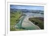 Hoopers Inlet and farmland, Otago Peninsula, Dunedin, South Island, New Zealand-David Wall-Framed Photographic Print