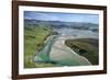 Hoopers Inlet and farmland, Otago Peninsula, Dunedin, South Island, New Zealand-David Wall-Framed Photographic Print