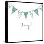 Hooray Bunting-Elizabeth Rider-Framed Stretched Canvas