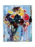 Bouquet in Blue-Hooshang Khorasani-Art Print