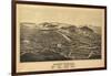 Hoosick Falls, New York - Panoramic Map-Lantern Press-Framed Art Print