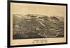 Hoosick Falls, New York - Panoramic Map-Lantern Press-Framed Art Print