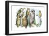 Hoot of Owls-Theodore Jasper-Framed Premium Giclee Print