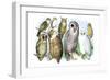 Hoot of Owls-Theodore Jasper-Framed Premium Giclee Print