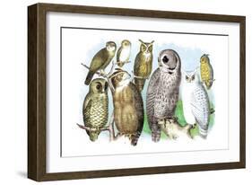 Hoot of Owls-Theodore Jasper-Framed Art Print