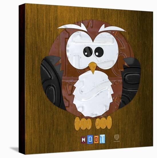 Hoot The Owl-Design Turnpike-Stretched Canvas