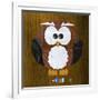 Hoot The Owl-Design Turnpike-Framed Giclee Print