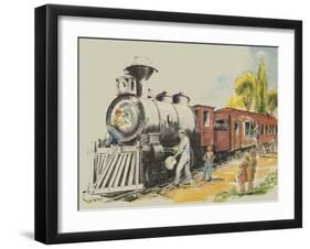 Hoot, Toot, Toot-Bernice Myers-Framed Art Print