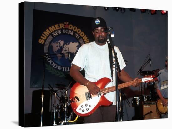 Hootie and the Blowfish at the Kickoff for the 1998 Goodwill Games at Rockefeller Center-Dave Allocca-Stretched Canvas