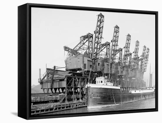 Hoover and Mason Clam Shell Hoists, Cleveland, Ohio-null-Framed Stretched Canvas