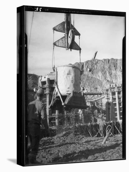 Hoover Dam Construction-Dick Whittington Studio-Stretched Canvas