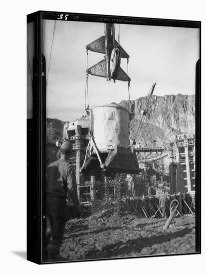 Hoover Dam Construction-Dick Whittington Studio-Stretched Canvas