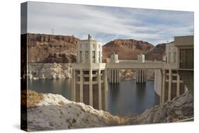 Hoover Dam Intake Towers on Lake Mead, Nevada Border, United States-Susan Pease-Stretched Canvas
