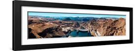 Hoover Dam - Looking Downstream-James Blakeway-Framed Art Print