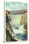 Hoover Dam, Nevada, Panoramic View of the Downstream Face of the Dam-Lantern Press-Stretched Canvas