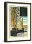 Hoover Dam, Nevada, View of the Bronze Figures of the Republic-Lantern Press-Framed Art Print