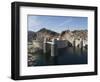 Hoover Dam on the Colorado River Forming the Border Between Arizona and Nevada, USA-Robert Harding-Framed Photographic Print