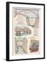 Hoover Dam - Technical Poster-Lantern Press-Framed Art Print