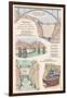 Hoover Dam - Technical Poster-Lantern Press-Framed Art Print