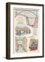 Hoover Dam - Technical Poster-Lantern Press-Framed Art Print