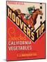 Hoover's Tip Vegetable Label - Watsonville, CA-Lantern Press-Mounted Art Print
