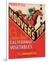 Hoover's Tip Vegetable Label - Watsonville, CA-Lantern Press-Framed Art Print