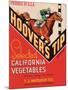 Hoover's Tip Vegetable Label - Watsonville, CA-Lantern Press-Mounted Art Print