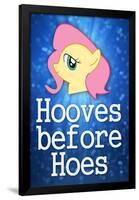 Hooves Before Hoes Brony Poster-null-Framed Poster