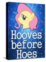 Hooves Before Hoes Brony-null-Stretched Canvas