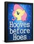 Hooves Before Hoes Brony-null-Framed Poster