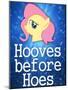 Hooves Before Hoes Brony-null-Mounted Poster