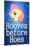 Hooves Before Hoes Brony-null-Mounted Art Print