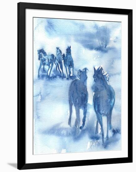 Hooves Of Thunder-Beverly Dyer-Framed Art Print