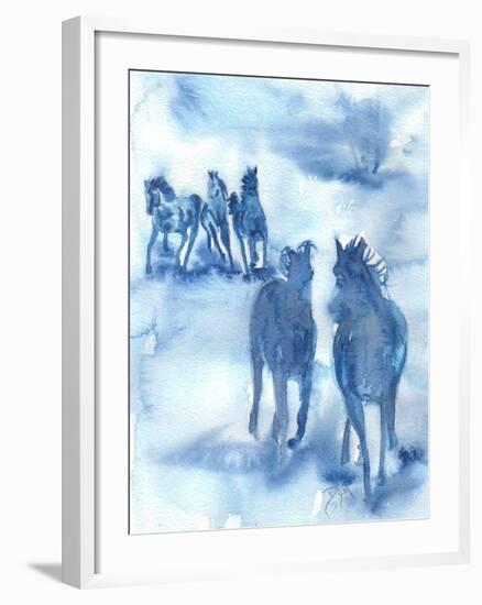 Hooves Of Thunder-Beverly Dyer-Framed Art Print