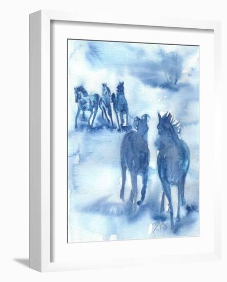 Hooves Of Thunder-Beverly Dyer-Framed Art Print