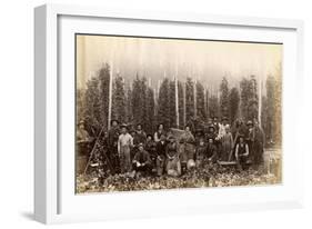 Hop Fields Near Olympia (ca. 1889)-null-Framed Giclee Print