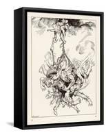 Hop Frog-Arthur Rackham-Framed Stretched Canvas