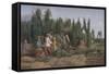 Hop Garden, 1858-Thomas Webster-Framed Stretched Canvas