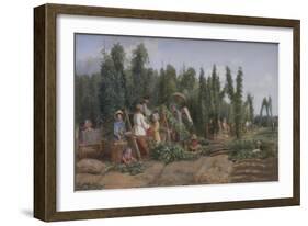 Hop Garden, 1858-Thomas Webster-Framed Giclee Print