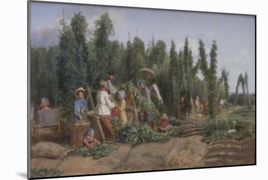 Hop Garden, 1858-Thomas Webster-Mounted Giclee Print
