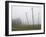 Hop Garden in the Hallertau, Autumn, Fog-Harald Kroiss-Framed Photographic Print