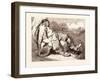 Hop O'My Thumb Stealing the Seven-League Boots from the Orge-Gustave Dore-Framed Giclee Print