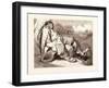 Hop O'My Thumb Stealing the Seven-League Boots from the Orge-Gustave Dore-Framed Giclee Print