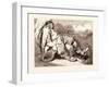 Hop O'My Thumb Stealing the Seven-League Boots from the Orge-Gustave Dore-Framed Giclee Print