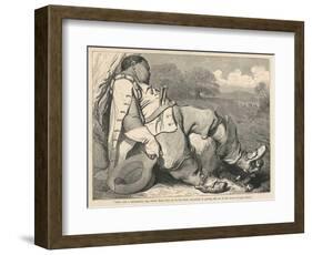 Hop O' My Thumb Succeeds in Pulling off One of the Giant Ogre's Seven League Boots-Gustave Dor?-Framed Art Print