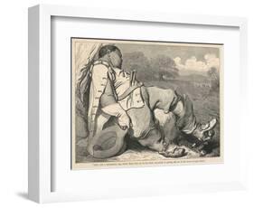 Hop O' My Thumb Succeeds in Pulling off One of the Giant Ogre's Seven League Boots-Gustave Dor?-Framed Art Print