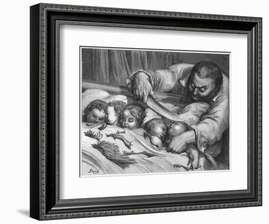 Hop O' My Thumb-Gustave Doré-Framed Art Print