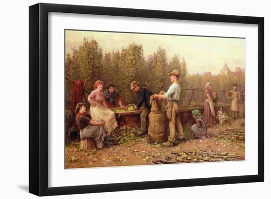 Hop Pickers, Late 19Th or Early 20Th Century-Arthur Verey-Framed Giclee Print