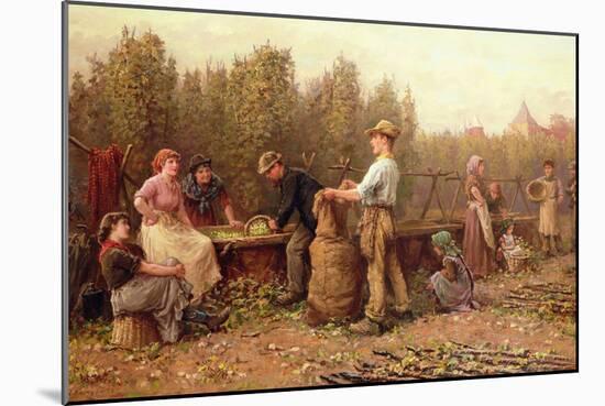 Hop Pickers, Late 19Th or Early 20Th Century-Arthur Verey-Mounted Giclee Print